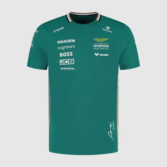 T-shirt Aston Martin Aramco Cognizant F1 2025 Fernando Alonso Team Driver 3XL